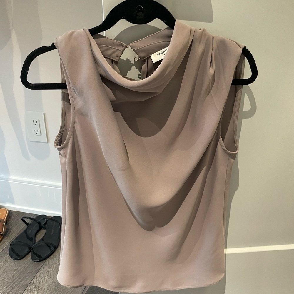 Babaton Elegant Mauve Sleeveless Top